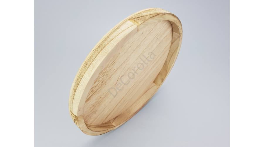 Drevený podnos, priemer 30 cm