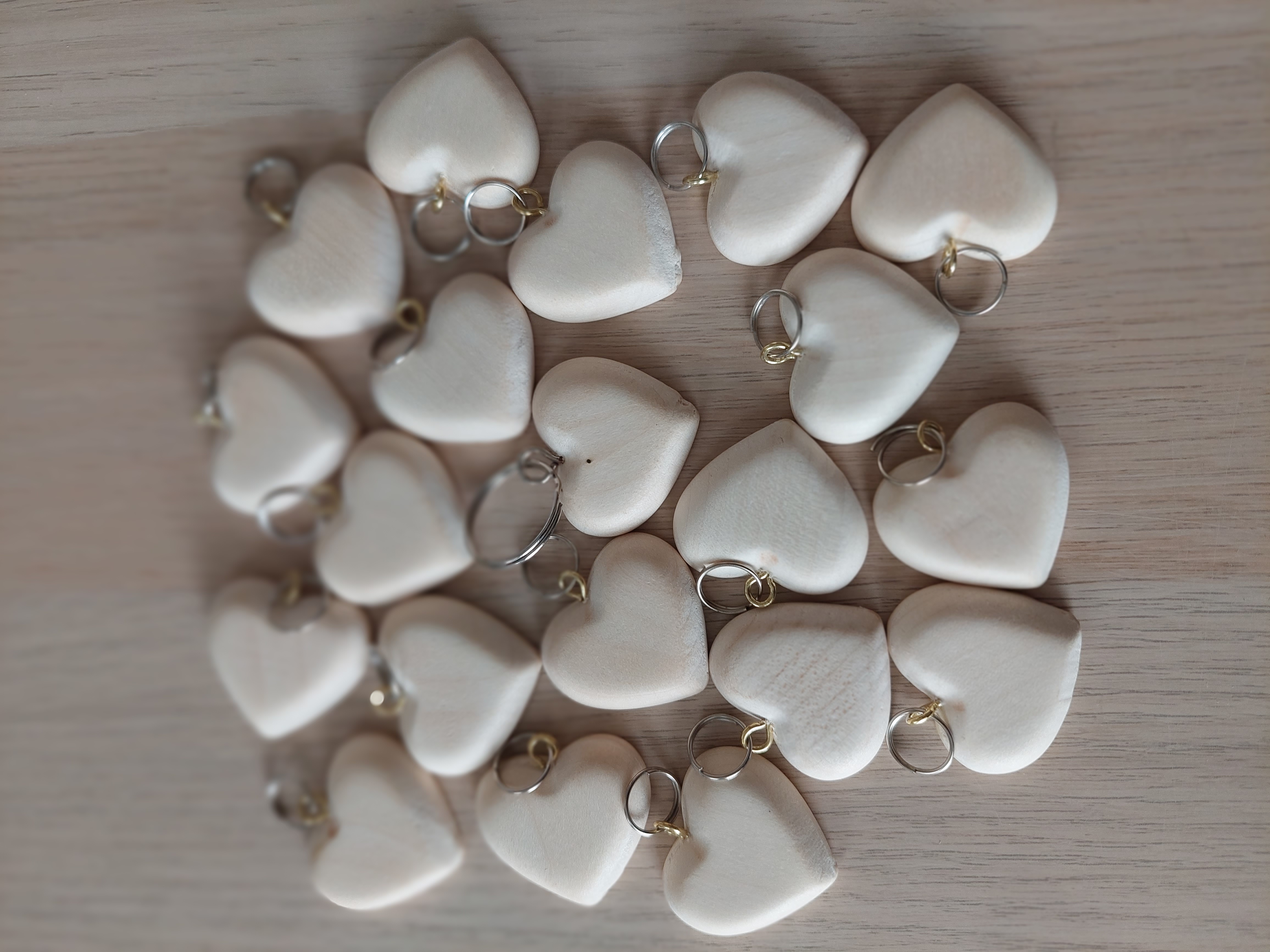 Drevená klúčenka kruh, priemer 4cm