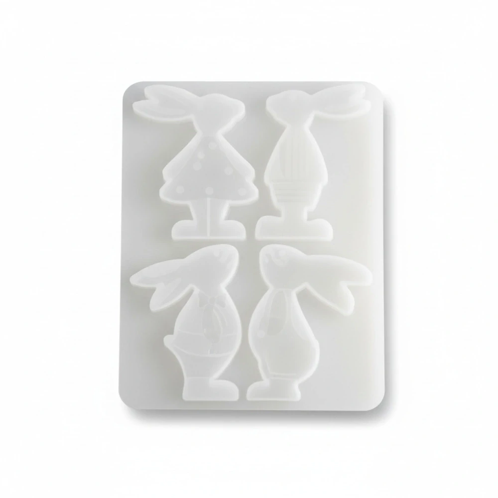 Silikonová forma - zajkovia 13x17,5cm