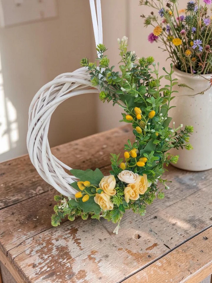 Veniec na dvere 25cm, žlté kvietky