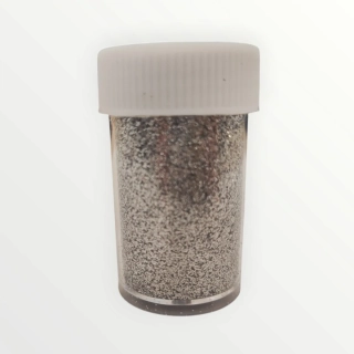 Glitter v rôznych farbách, 15 ml, strieborný