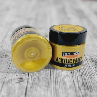 Kovová akrylová farba 50 ml - antická zlatá