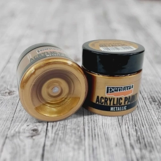 Kovová akrylová farba 50 ml - antická medená
