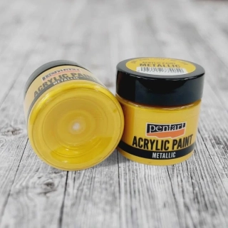 Kovová akrylová farba 50 ml - zlatá