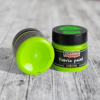 Neónová farba na textil 50ml- zelená