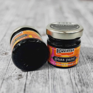 Farba na sklo 30 ml - čierna