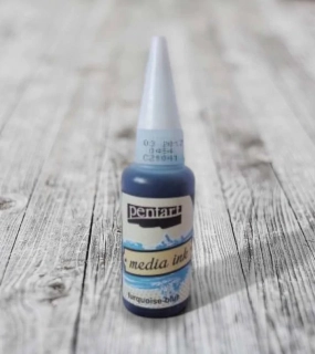 Media ink 20ml-tyrkysovo modrý