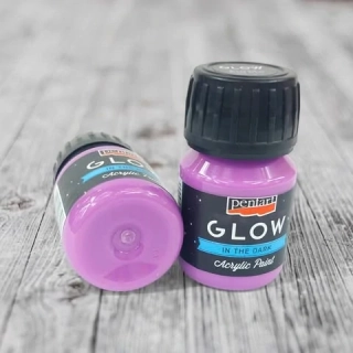 Akrylová farba svietiaca v tme, 30 ml -fialová