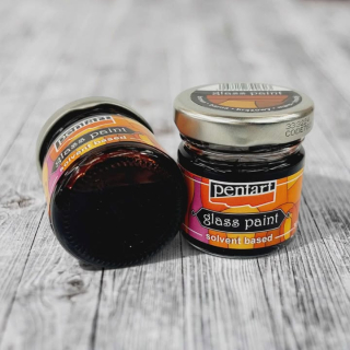 Farba na sklo 30 ml - hnedá