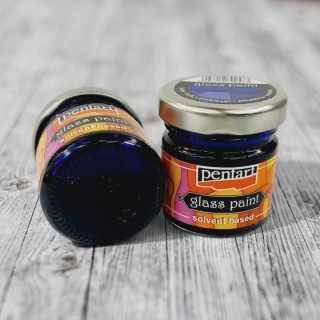 Farba na sklo 30 ml - modrá