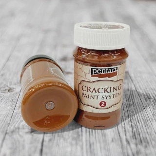 Praskajúca dekor. farba, 100ml - 2. komponent-hnedá
