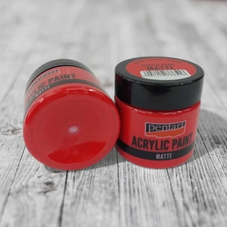 Matná akrylová farba 50 ml -karmínová