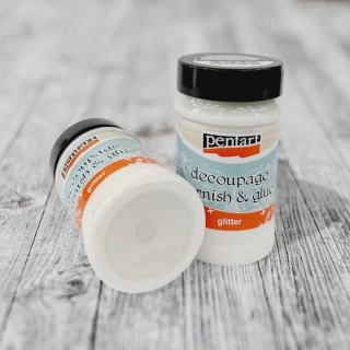 Lepidlo na decoupage, glitter, 100 ml