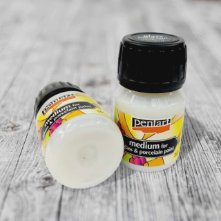 Farba na sklo a porcelán 30ml - médium na zosvetlenie farieb