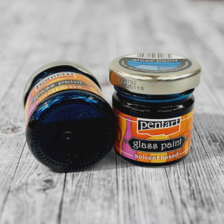 Farba na sklo 30 ml - nebeská modrá