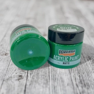 Matná akrylová farba, 50 ml -zelená