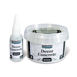 Dekoračný betón - jemný, 250ml + 20ml