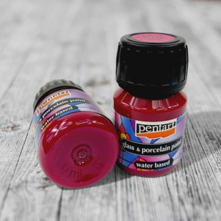 Farba na sklo a porcelán 30ml - magenta