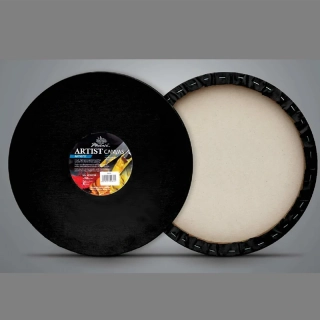 Maliarske plátno okrúhle čierne 30cm