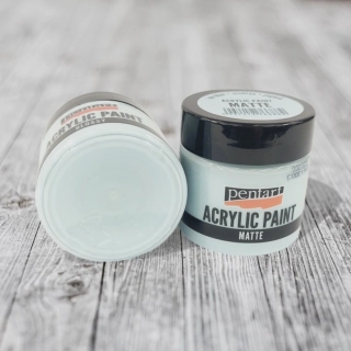 Matná akrylová farba, 50 ml -ľadová modrá