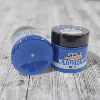 Matná akrylová farba, 50 ml -modrá