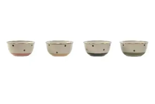 Miska keramická DOTS 13,5x13,5x6,6 cm - 1ks