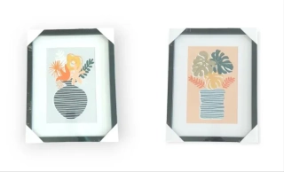 Obraz v ráme Plant, 35x2x45cm - 1ks