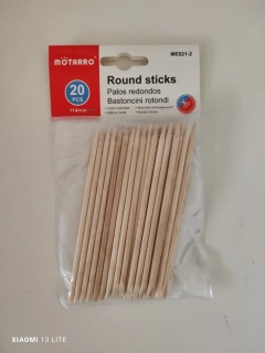 Drevené okrúhle paličky 11,4cm /20ks