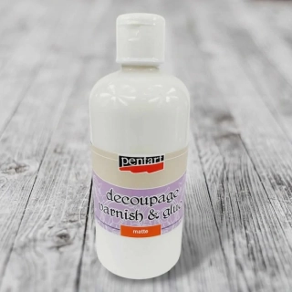 Lepidlo s lakom na decoupage - lesklé, 500ml
