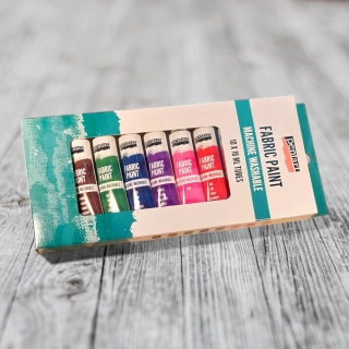 Farba na textil sada farieb, 10 ks x 16ml