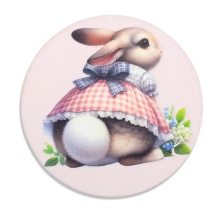 Dekoračná tabuľka - zajačica 11,8 cm