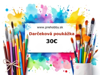 Darčeková poukážka v hodnote 30€