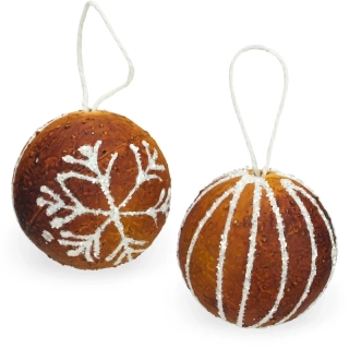 Perníková ozdoba - guľa 2ks