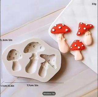 Silikonová forma - hríbiky