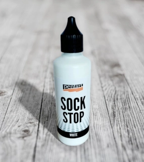 ABS gumový protišmyk na ponožky 80ml - biely