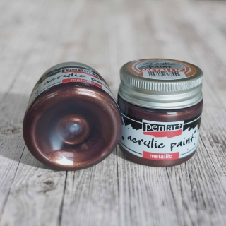 Kovová akrylová farba 50 ml  - antická bronzová