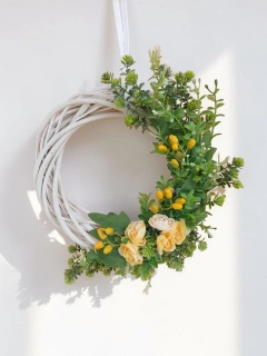 Veniec na dvere 25cm, žlté kvietky