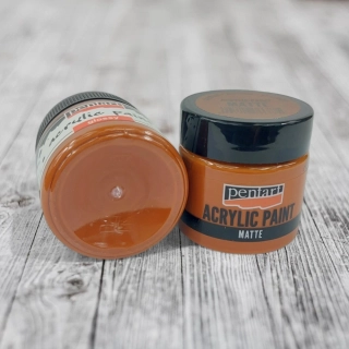 Matná akrylová farba, 50 ml -gaštanová