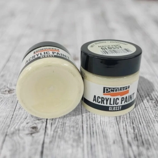 Lesklá akrylová farba, PENTART 50 ml -slonovinová