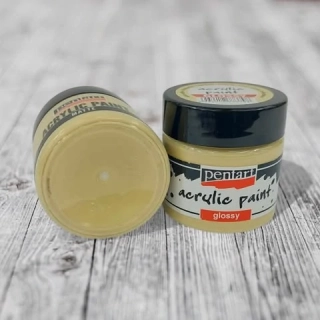 Lesklá akrylová farba, PENTART 50 ml - mliečna káva