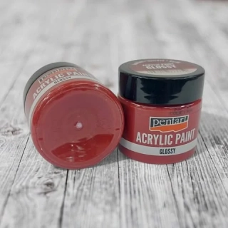 Lesklá akrylová farba, PENTART 50 ml -bordová