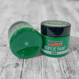 Lesklá akrylová farba, PENTART 50 ml -zelená