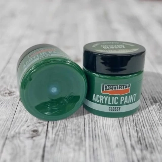 Lesklá akrylová farba, PENTART 50 ml -jedlová zelená