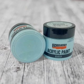 Lesklá akrylová farba, PENTART 50 ml -ľadová modrá