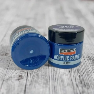 Lesklá akrylová farba, PENTART 50 ml -modrá