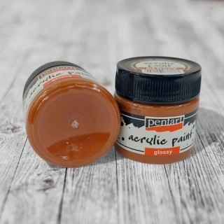 Lesklá akrylová farba, PENTART 50 ml -gaštanová