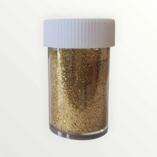 Glitter v rôznych farbách, 15 ml, zlatý